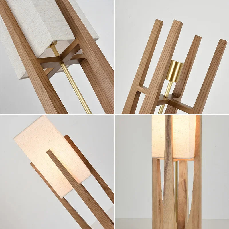Lampadaire Japonais en Bambou et Bois – Lampe sur Pied Style Wabi-Sabi – | Studio Nichijo Paris