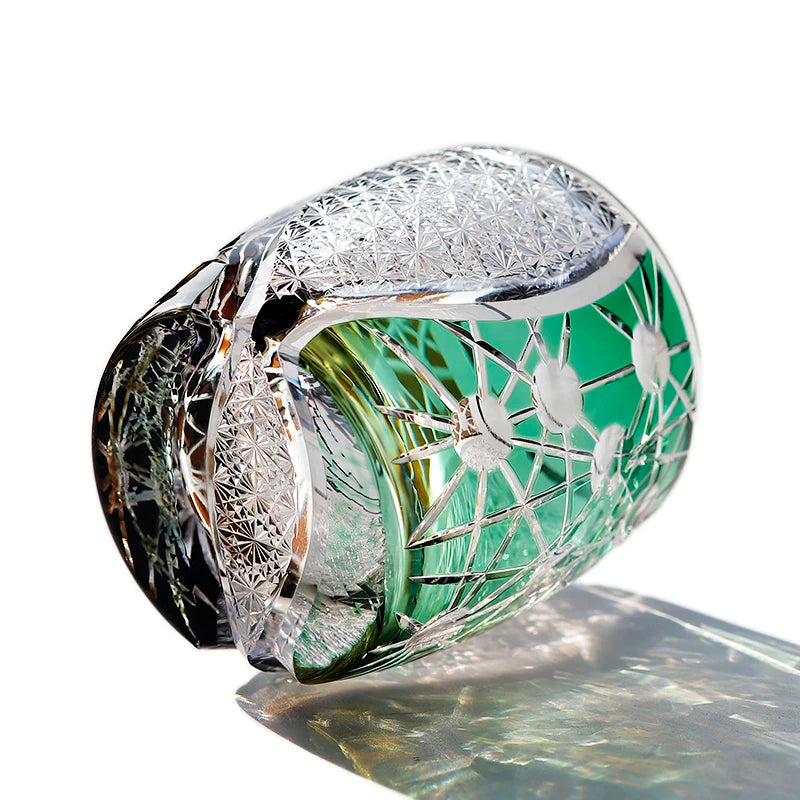 Verre Whisky Cristal Japonais Luxe Rétro — Fabrication Artisanale – | Studio Nichijo Paris