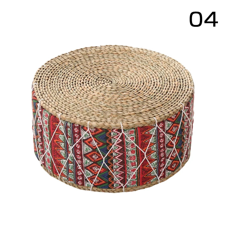 Coussin de Méditation Futon Rond en Paille Naturelle – Shiba | Studio Nichijo Paris