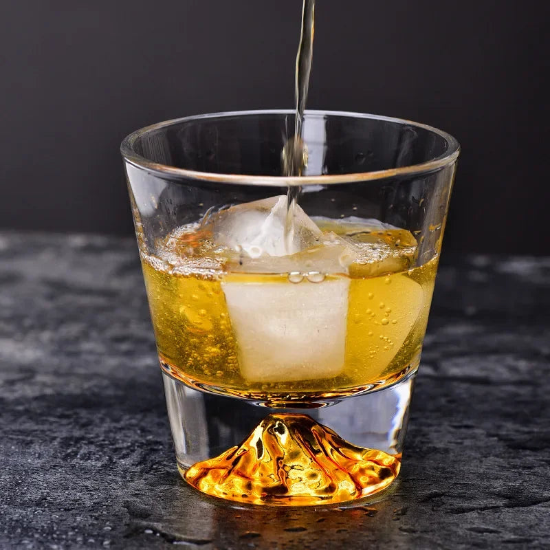 Coffret Cadeau 2 Verres Fuji Cristal Whisky Japonais — Fabrication Artisanale – | Studio Nichijo Paris