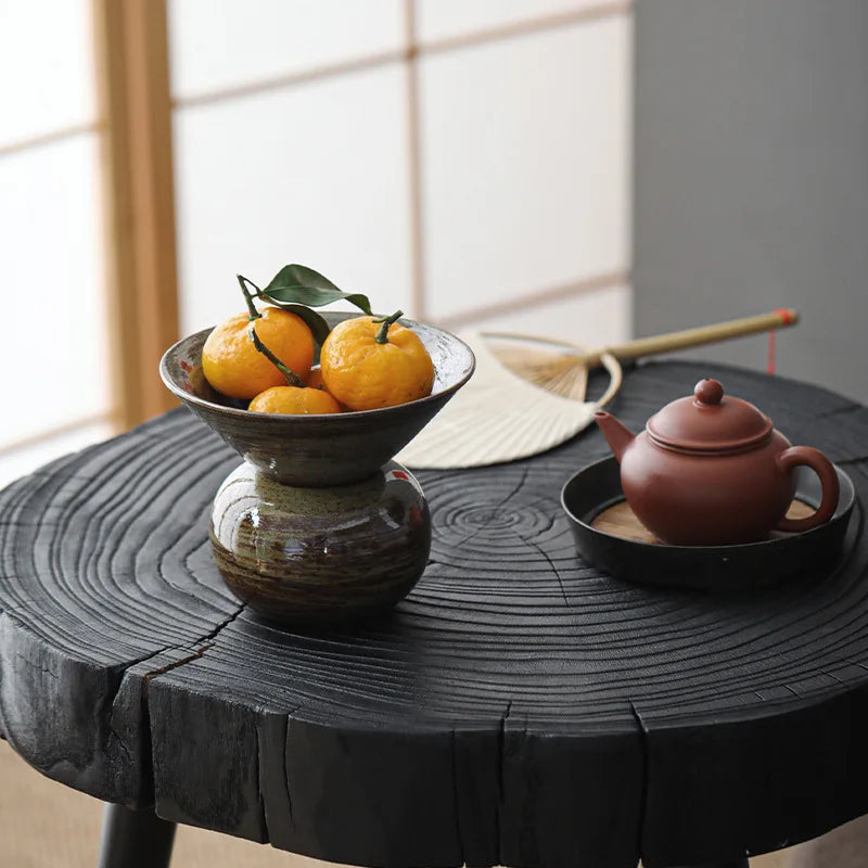 Plateau à Thé & Fruits en Céramique – Fabrication Artisanale – | Studio Nichijo Paris
