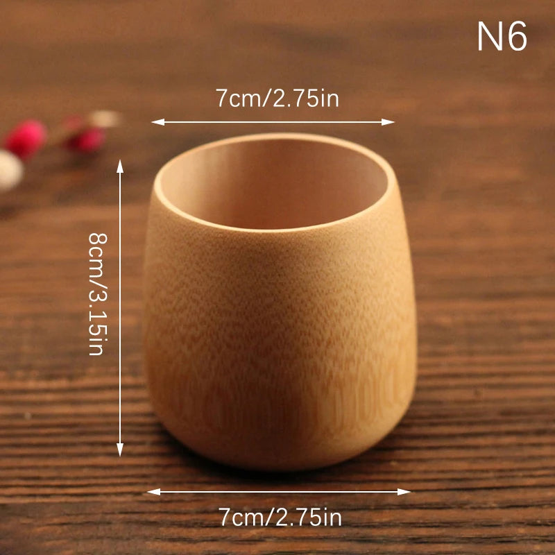 Tasse en Bambou Naturel Sculpté – Fabrication Artisanale – Kama | Studio Nichijo Paris
