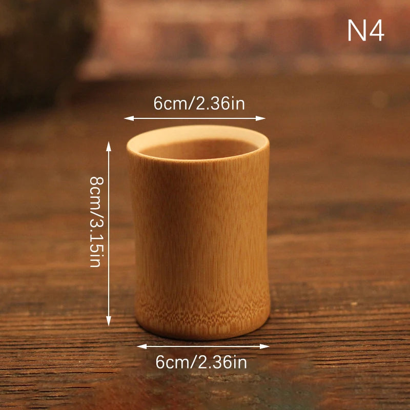 Tasse en Bambou Naturel Sculpté – Fabrication Artisanale – Tatami | Studio Nichijo Paris