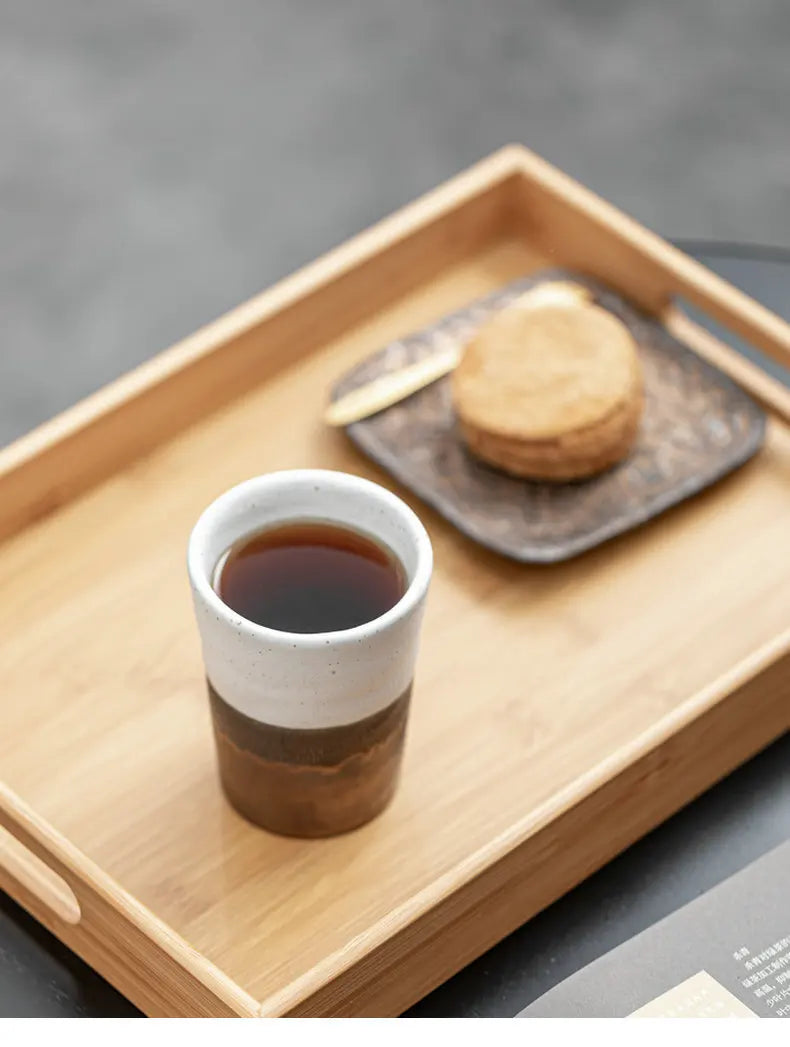 Mug Grès Glaçure Rouille de Fer Japonaise 250ml, Fabrication Artisanale – | Studio Nichijo Paris