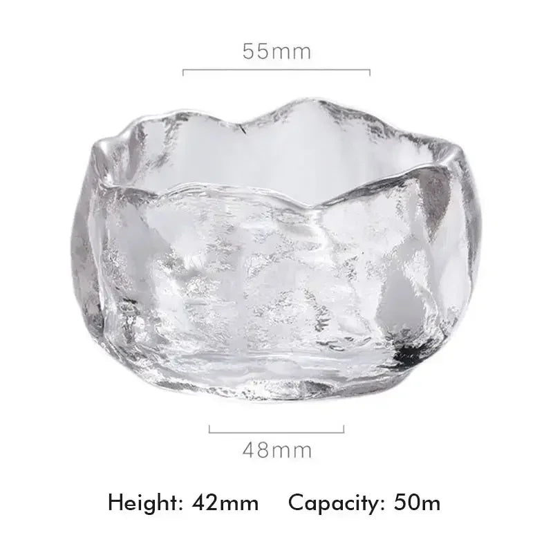 Verre Cristal Japonais Résistant Chaleur Thé Kung Fu — Fabrication Artisanale – | Studio Nichijo Paris