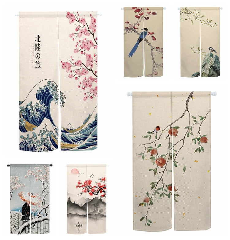 Rideau de Porte Japonais | Demi-Rideau Translucide – | Studio Nichijo Paris