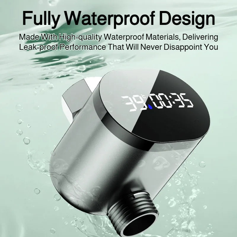 Pomme Douche Intelligente Affichage Température LED – | Studio Nichijo Paris