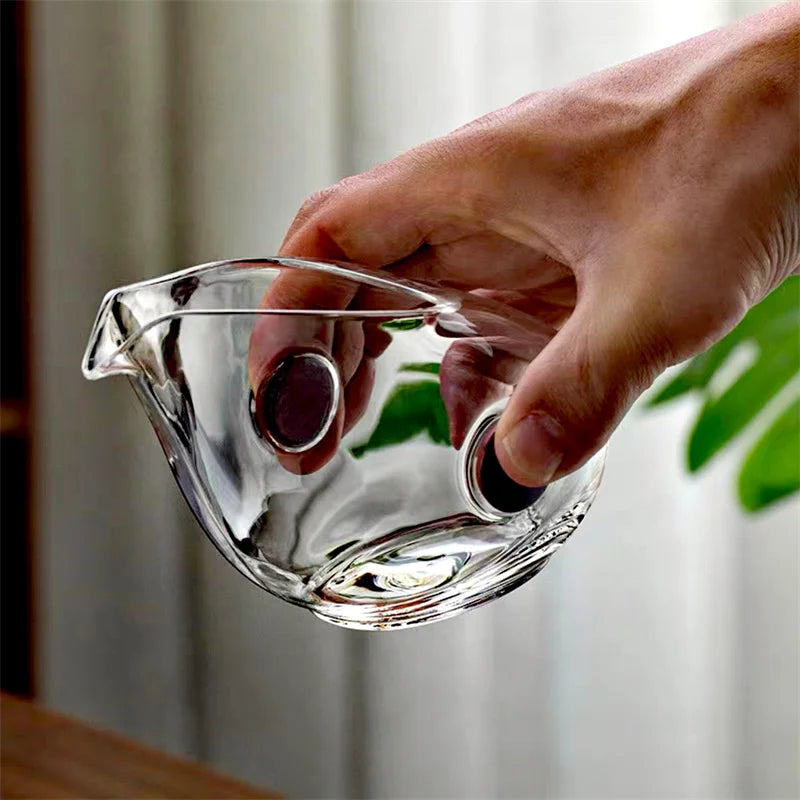 Pichet à Thé Verre Anti-Brûlure Cha Hai Gongdaobei Kung Fu 260 ml — Fabrication Artisanale – | Studio Nichijo Paris