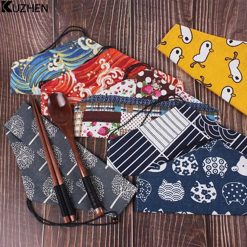 Pochette à Couverts en Lin – Fabrication Artisanale – | Studio Nichijo Paris