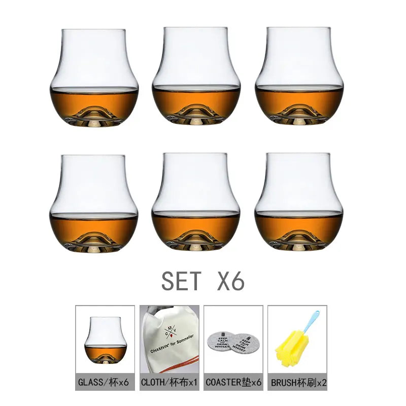 Verre Cristal Dégustation XO Brandy Japonais — Fabrication Artisanale – 6 verres Cristal | Studio Nichijo Paris
