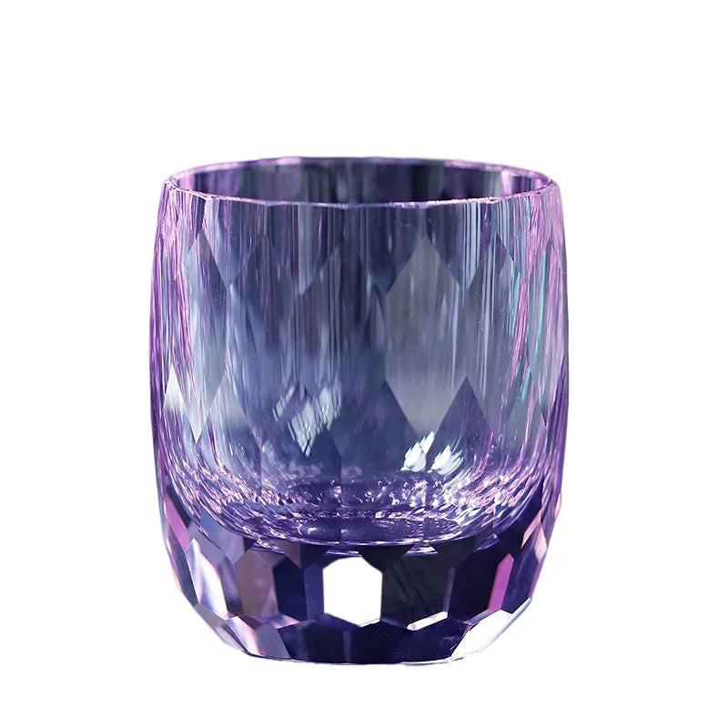 Verre à Whisky Cristal Taille Diamant Japonais 250ml, Fabrication Artisanale – | Studio Nichijo Paris