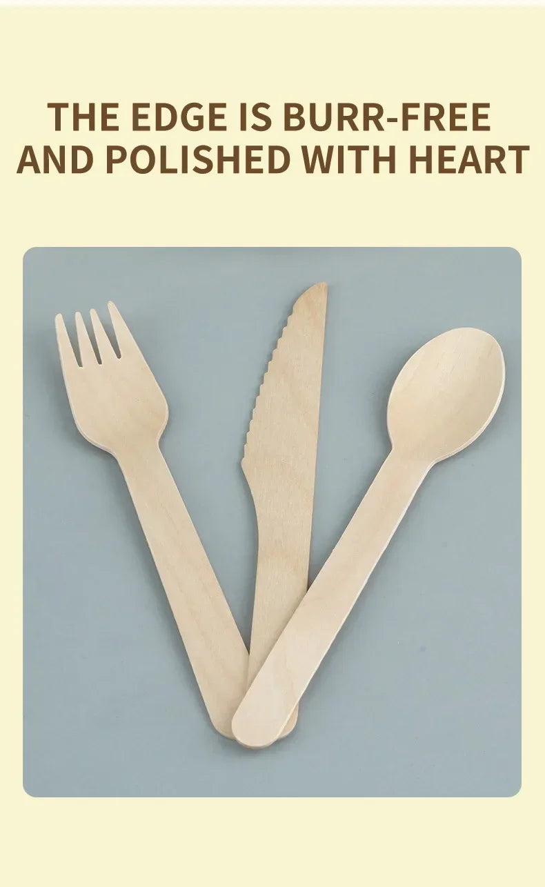 Couverts Bois Design – Set Réutilisable – | Studio Nichijo Paris