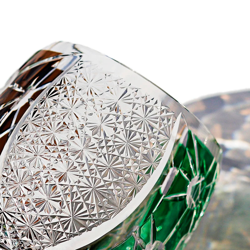 Verre Whisky Cristal Japonais Luxe Rétro — Fabrication Artisanale – | Studio Nichijo Paris