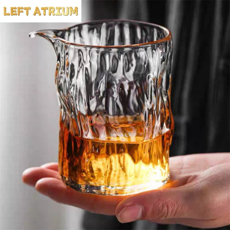 Pichet à Thé Verre Marteau Arbre 350 ml Cha Hai Séparateur — Fabrication Artisanale – | Studio Nichijo Paris