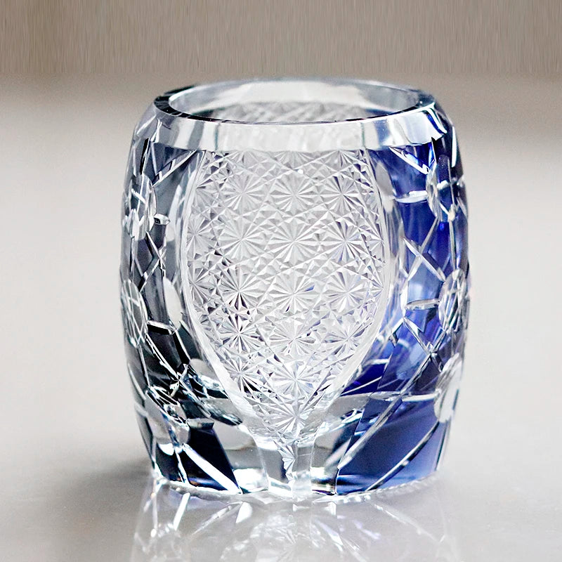 Verre Whisky Cristal Japonais Luxe Rétro — Fabrication Artisanale – | Studio Nichijo Paris