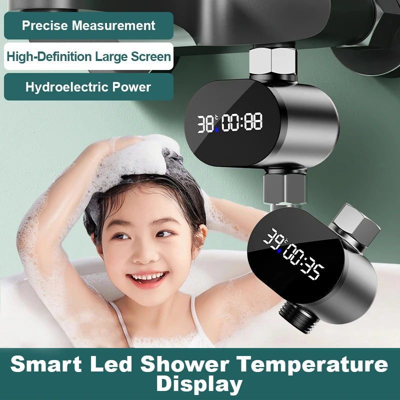 Pomme Douche Intelligente Affichage Température LED – | Studio Nichijo Paris