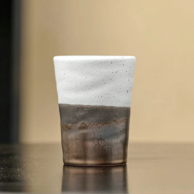 Mug Grès Glaçure Rouille de Fer Japonaise 250ml, Fabrication Artisanale – Sei | Studio Nichijo Paris