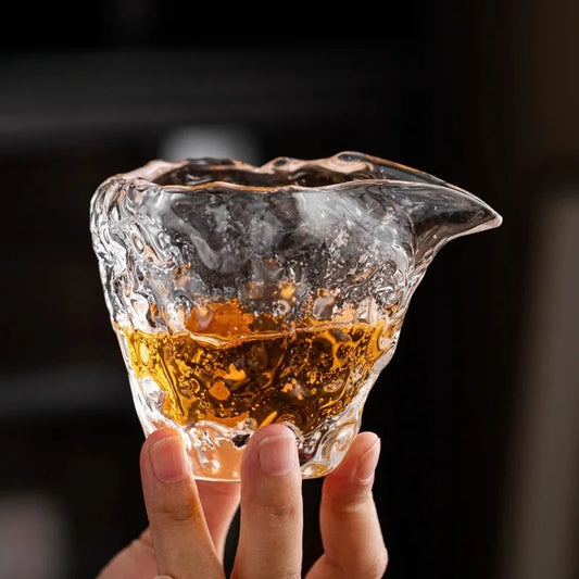 Pichet à Thé Verre Cristal Marteau Glacier Cha Hai — Fabrication Artisanale – | Studio Nichijo Paris