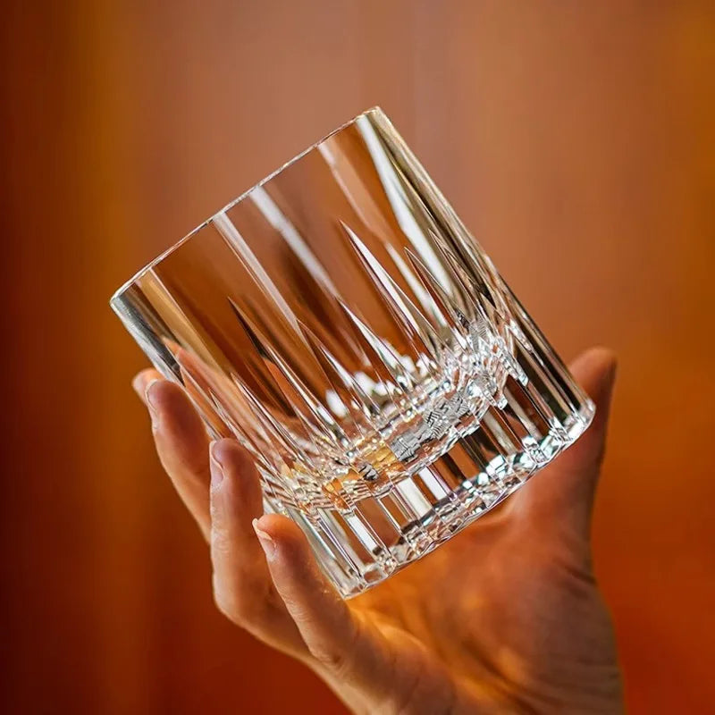 Verre Cristal K9 Edo Kiriko Gravé Luxe Coffret Mariage 260 ml — Fabrication Artisanale – | Studio Nichijo Paris