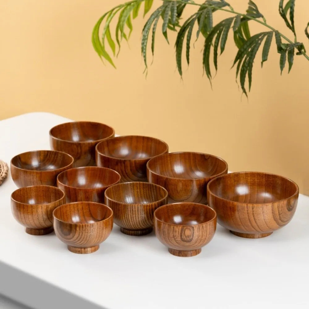 Bol Bois Fait Main Soupe Salade Vaisselle 12 Tailles — Fabrication Artisanale – | Studio Nichijo Paris