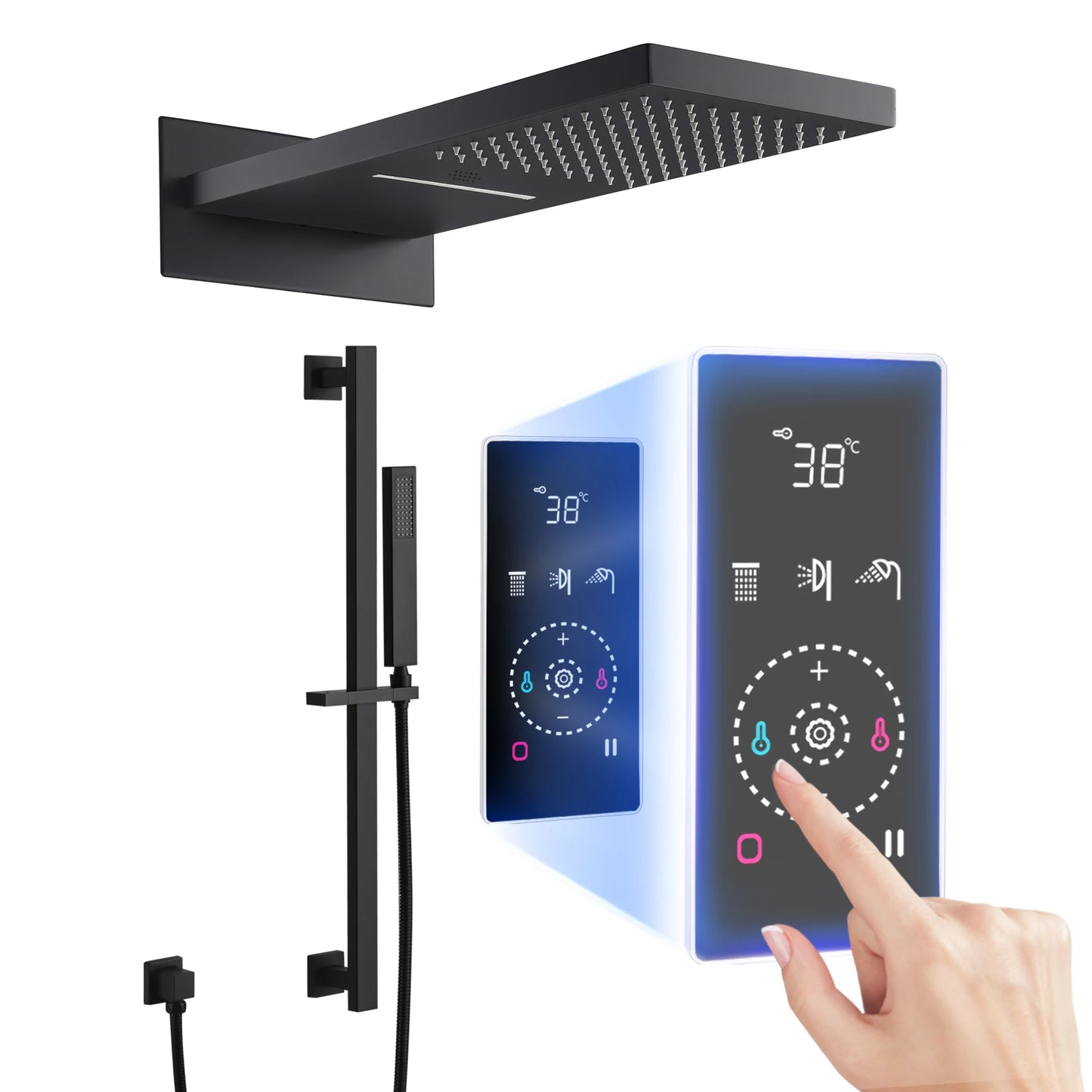 Panneau Douche Tactile Intelligent - Affichage Numérique – | Studio Nichijo Paris