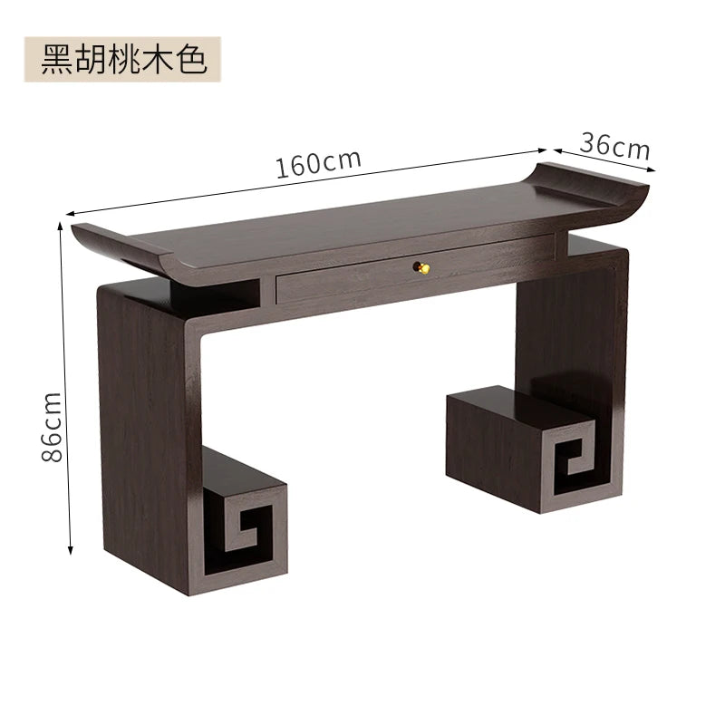 Table Console Wabi-Sabi Rustique – Design Minimaliste Glamour pour Couloir – Tokudai (特大) | Studio Nichijo Paris