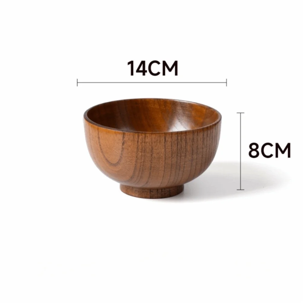 Bol Bois Fait Main Soupe Salade Vaisselle 12 Tailles — Fabrication Artisanale – 14cm | Studio Nichijo Paris
