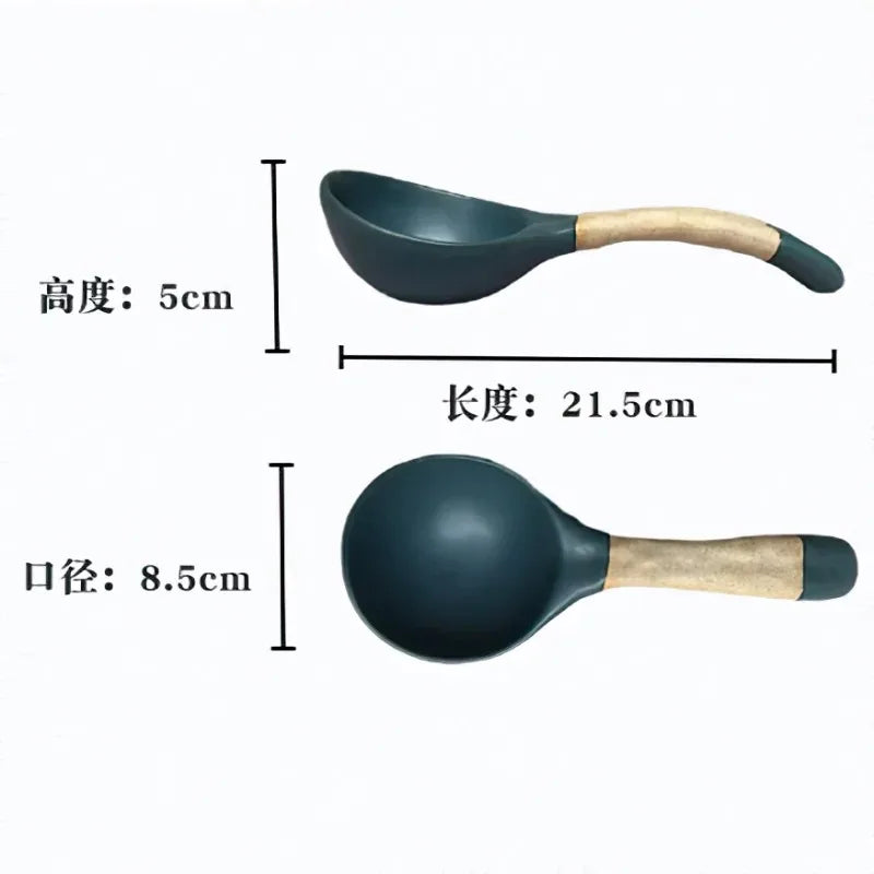Grande Cuillère à Soupe en Grès Faite à la Main — Style Japonais – Céramique – | Studio Nichijo Paris