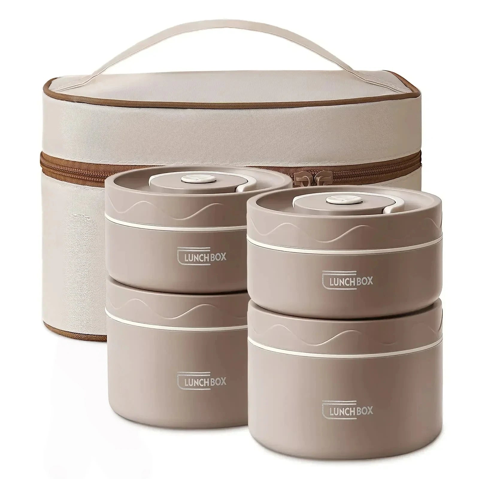 Lunch Box Isotherme Empilable 3 Étages Inox – | Studio Nichijo Paris