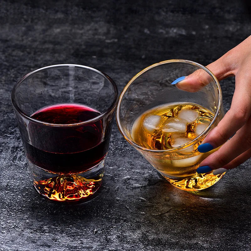 Coffret Cadeau 2 Verres Fuji Cristal Whisky Japonais — Fabrication Artisanale – | Studio Nichijo Paris