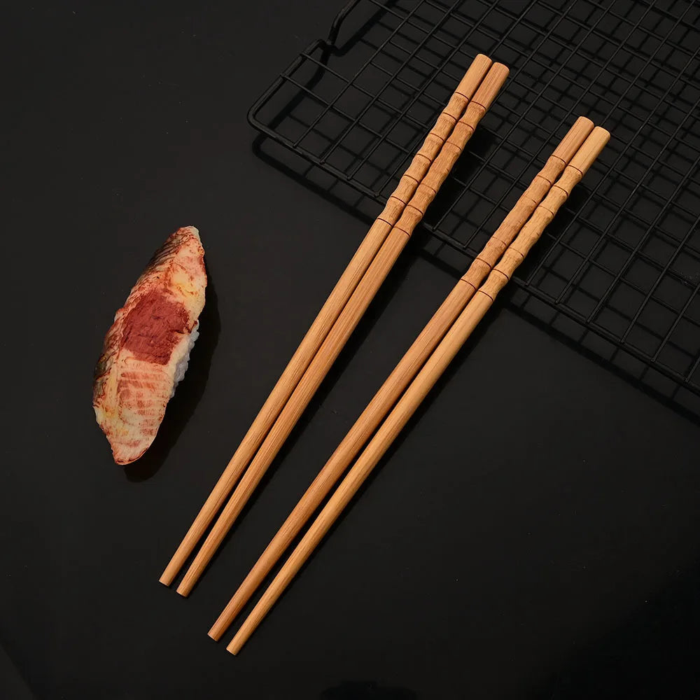 Baguettes Bambou Multicolores Motifs Lot 5 Paires Réutilisables — Fabrication Artisanale – | Studio Nichijo Paris