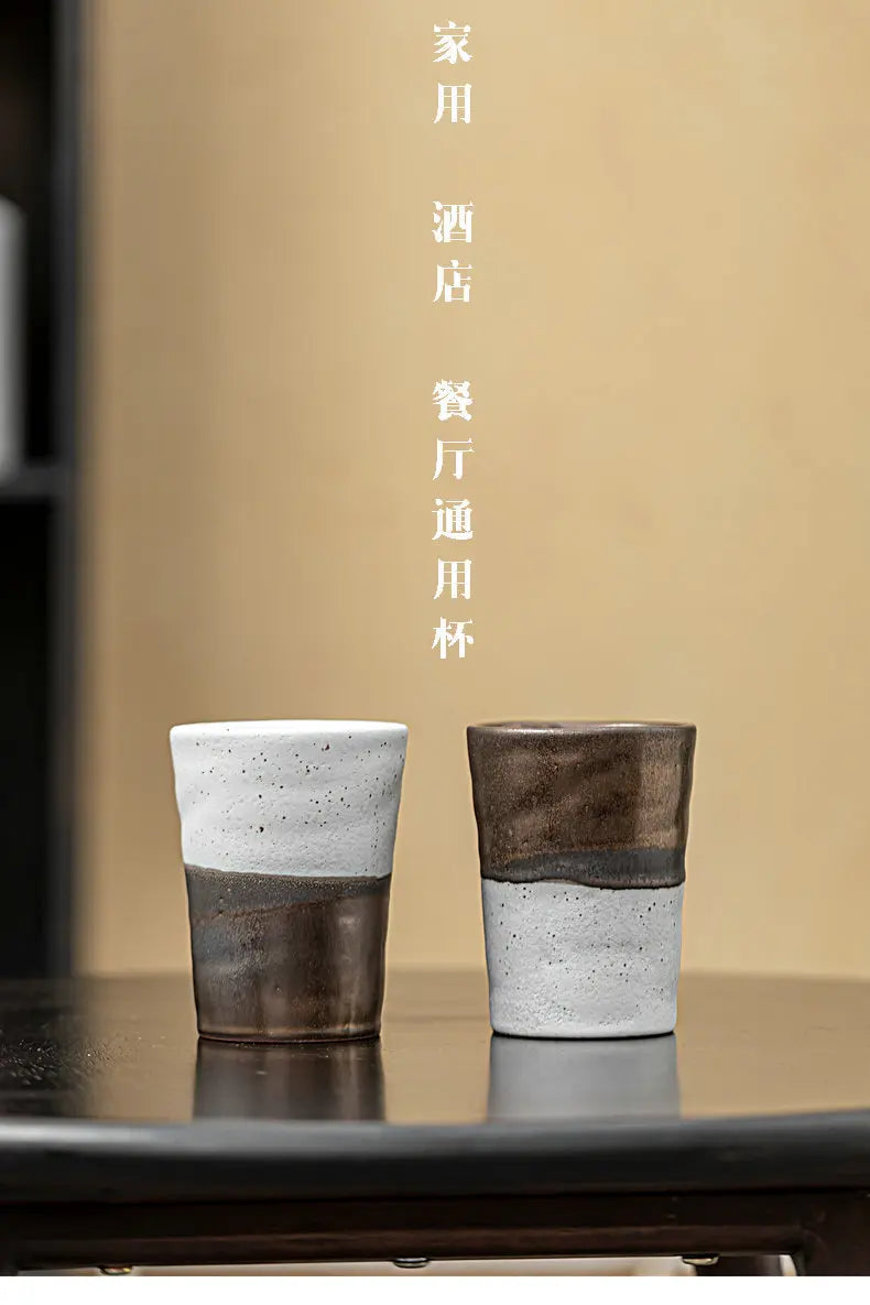 Mug Grès Glaçure Rouille de Fer Japonaise 250ml, Fabrication Artisanale – | Studio Nichijo Paris