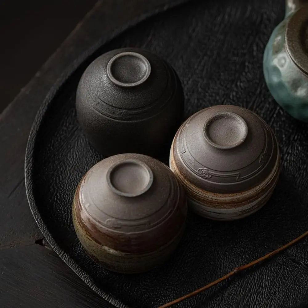 Tasse à Thé Grès Japonais Style Ancien 80ml, Fabrication Artisanale – | Studio Nichijo Paris