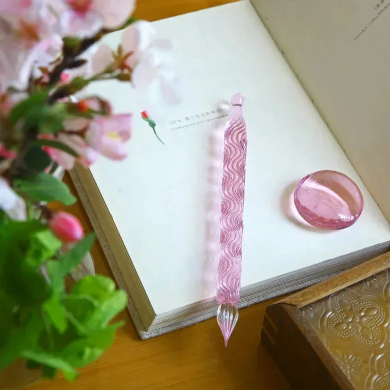 Stylo Verre Cristal Japonais Fait Main — Fabrication Artisanale – | Studio Nichijo Paris
