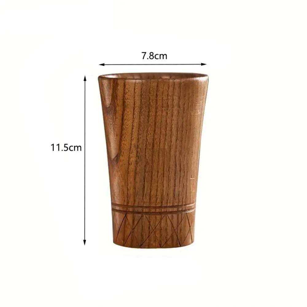 Tasses à thé en bois de style japonais anti-brûlure, faites à la main, anti-chute, rétro, pour café, fournitures de bar – | Studio Nichijo Paris