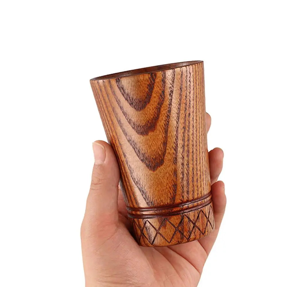 Tasses à thé en bois de style japonais anti-brûlure, faites à la main, anti-chute, rétro, pour café, fournitures de bar – | Studio Nichijo Paris