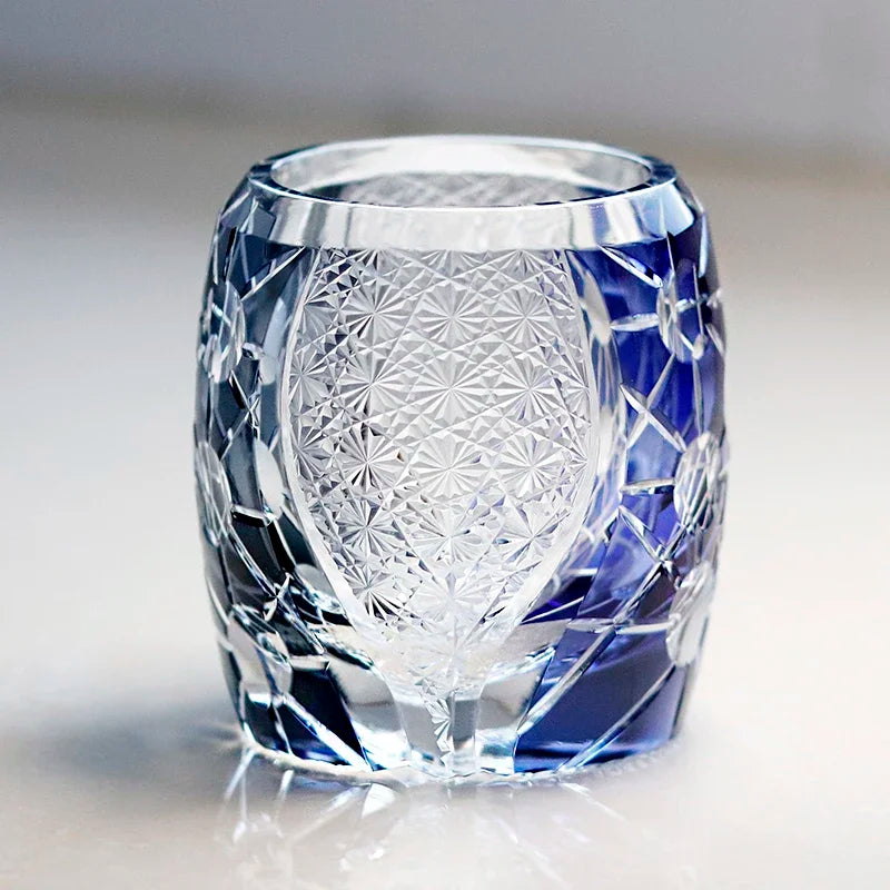 Verre Whisky Cristal Japonais Luxe Rétro — Fabrication Artisanale – | Studio Nichijo Paris