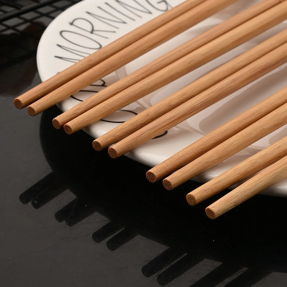 Baguettes en bois de bambou faites à la main, 5 paires, réutilisables, naturelles, japonaises, sushi, nourriture, chat, fleur, multi-documents – | Studio Nichijo Paris