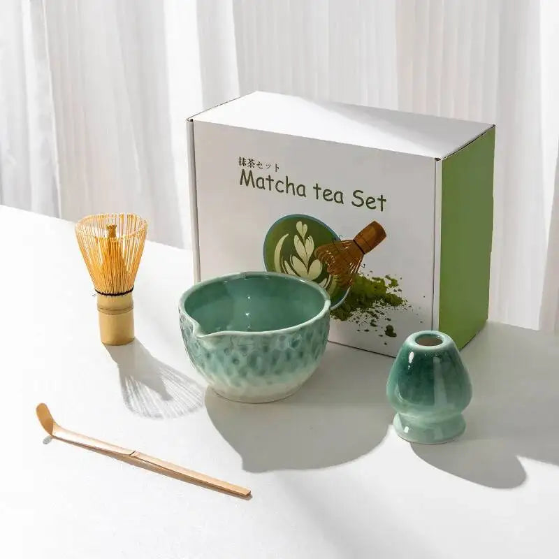 Ensemble Bols Matcha Céramique Émaillée Japonaise — Fabrication Artisanale – | Studio Nichijo Paris