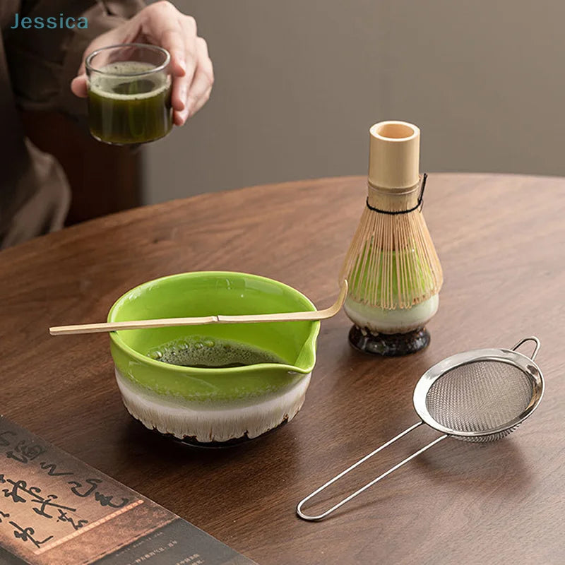 Bol Matcha en Céramique & Fouet Bambou – Fabrication Artisanale – | Studio Nichijo Paris
