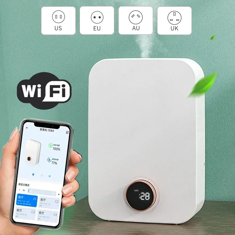 Diffuseur Arômes Mural Sans Eau 150ml - Kaori – WiFi - Blanc | Studio Nichijo Paris