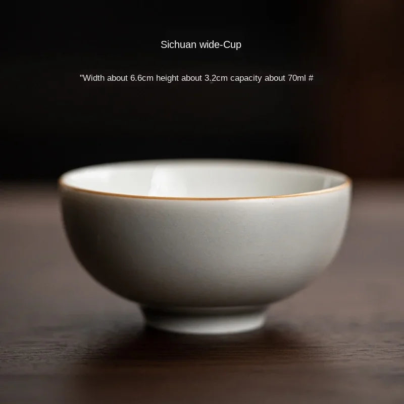 Tasse Porcelaine Glaçage Gris Glacé Kung Fu, Fabrication Artisanale – Tasse 70 ml4 | Studio Nichijo Paris
