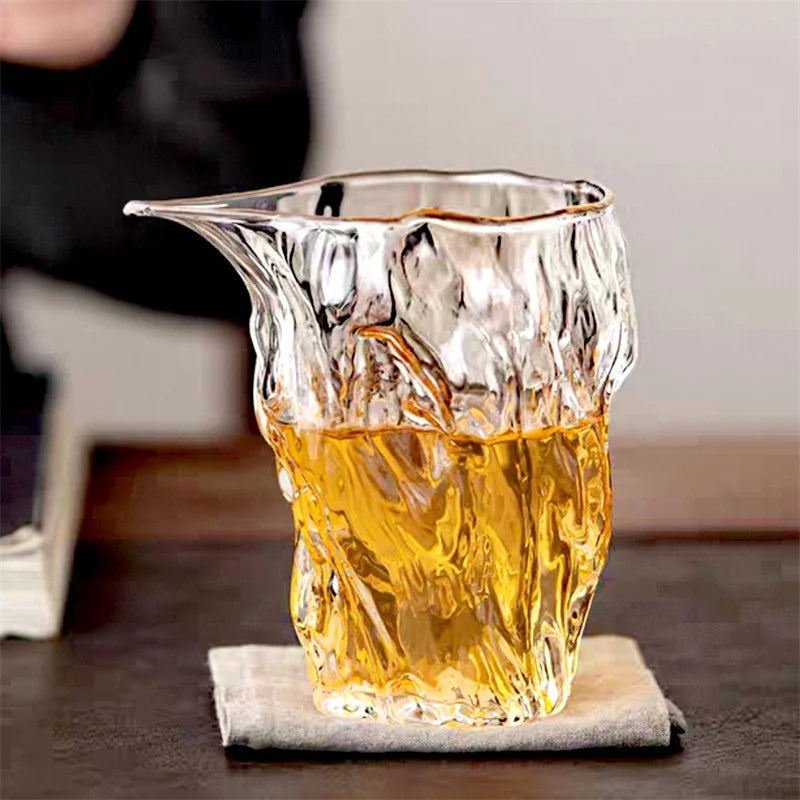 Pichet Verre Martelé Japonais 300ml – Fabrication Artisanale – | Studio Nichijo Paris