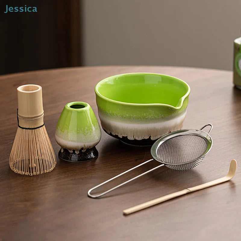 Bol Matcha en Céramique & Fouet Bambou – Fabrication Artisanale – | Studio Nichijo Paris
