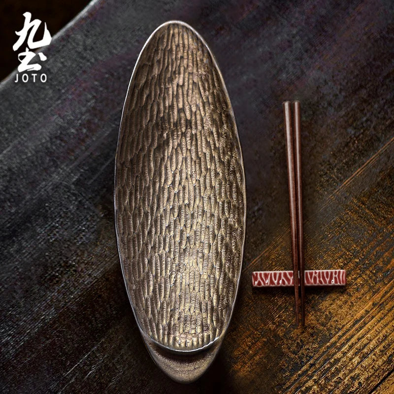 Assiette Sushi Céramique Japonaise Élégante — Fabrication Artisanale – | Studio Nichijo Paris