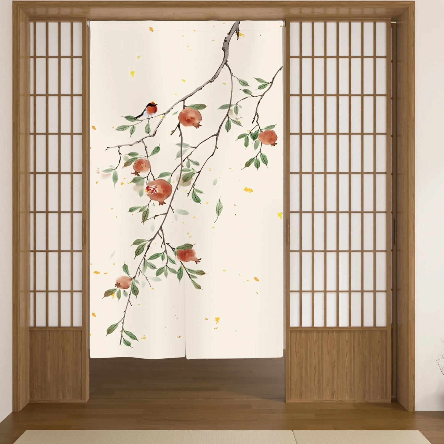 Rideau de Porte Japonais | Demi-Rideau Translucide – | Studio Nichijo Paris