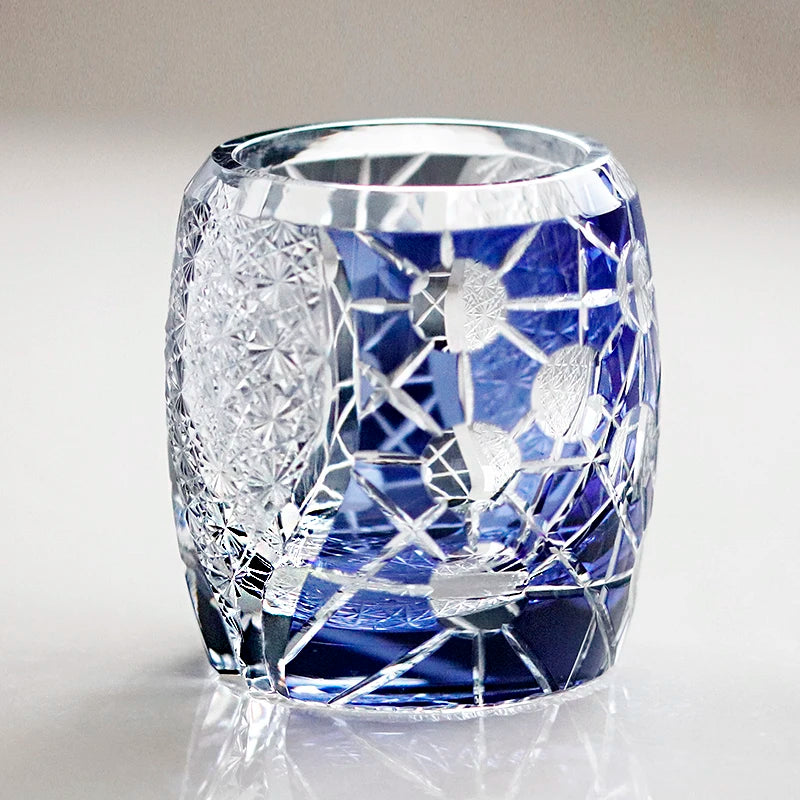 Verre Whisky Cristal Japonais Luxe Rétro — Fabrication Artisanale – | Studio Nichijo Paris