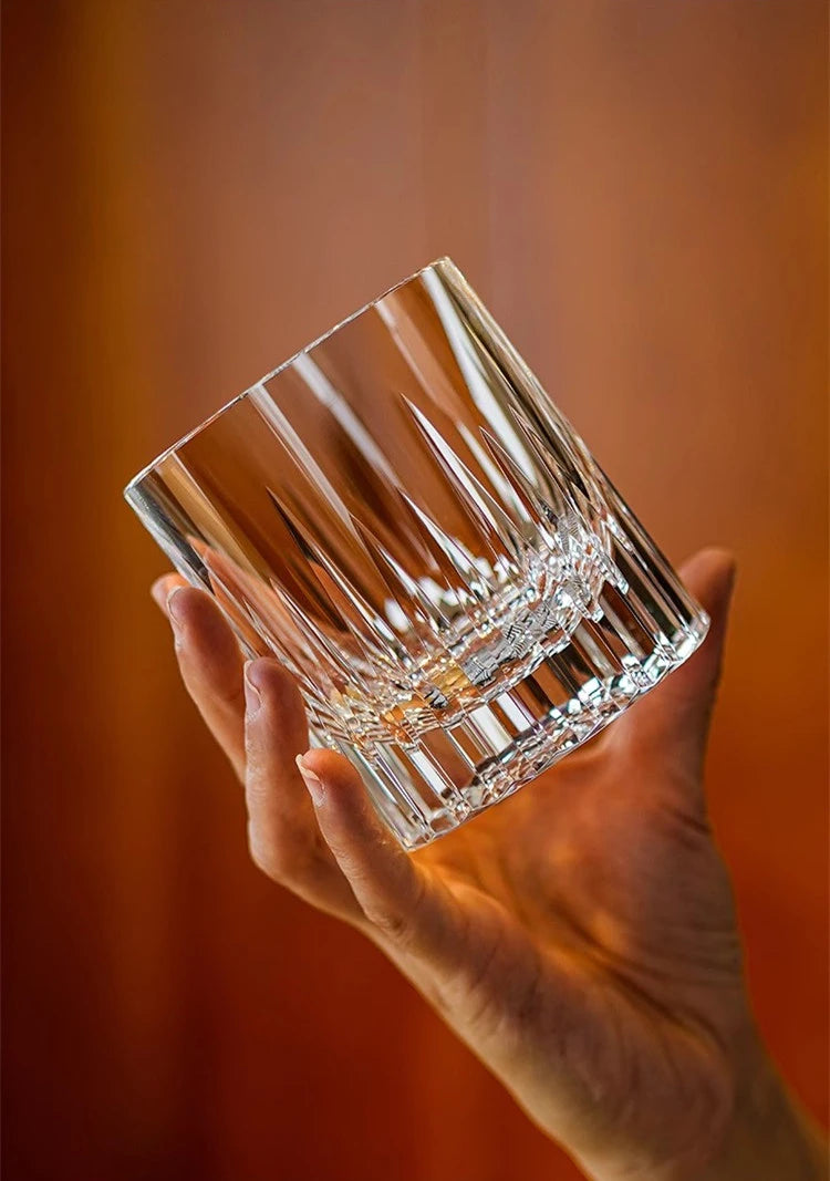 Verre Cristal K9 Edo Kiriko Gravé Luxe Coffret Mariage 260 ml — Fabrication Artisanale – | Studio Nichijo Paris