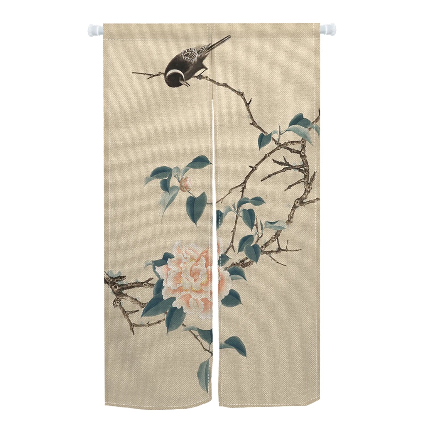 Rideau de Porte Japonais | Demi-Rideau Translucide – Ensō | Studio Nichijo Paris