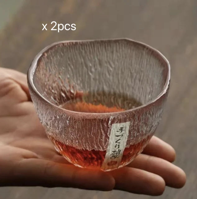 Verre Saké Cristal Japonais Coffret Cadeau — Fabrication Artisanale – | Studio Nichijo Paris